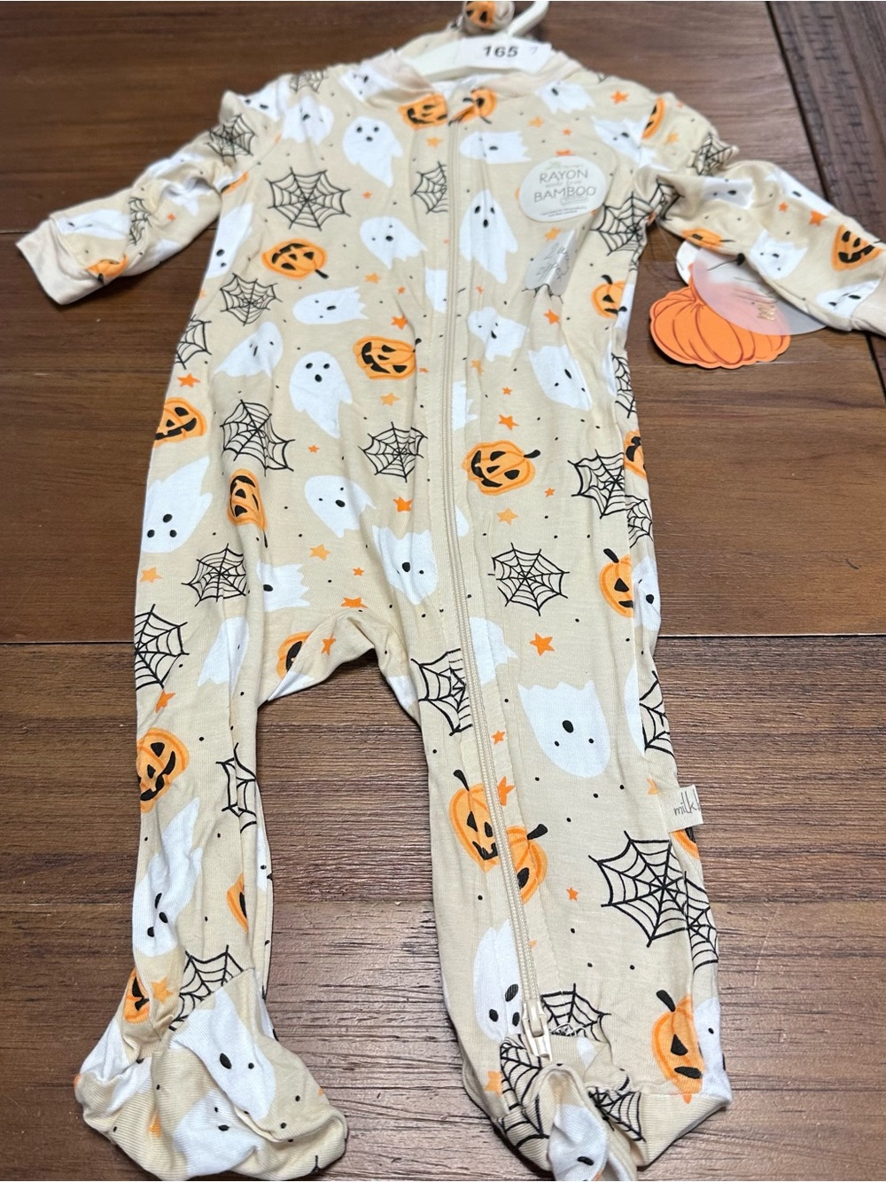 Milkberry Baby‎ Boy Girl Bamboo Footie Sleeper Halloween 3-6 months hat